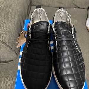Men's Black Quilted Sneakers